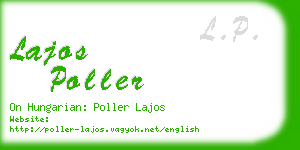 lajos poller business card